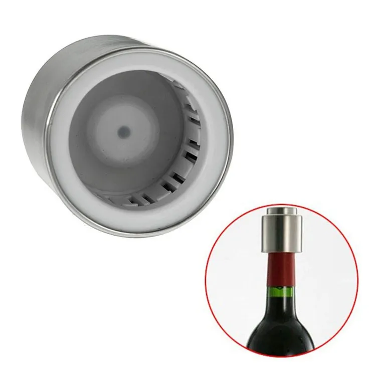 New-Arrival-1PC-Silver-Elegant-Stainless-Steel-Vacuum-Wine-Stopper-Saver-Preserver-Pump-Sealed-Sealer