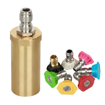 

8 Pcs Pressure Washer Rotating Turbo Nozzle 3600 PSI 4.0 GPM with Spray Nozzle Tips Kit