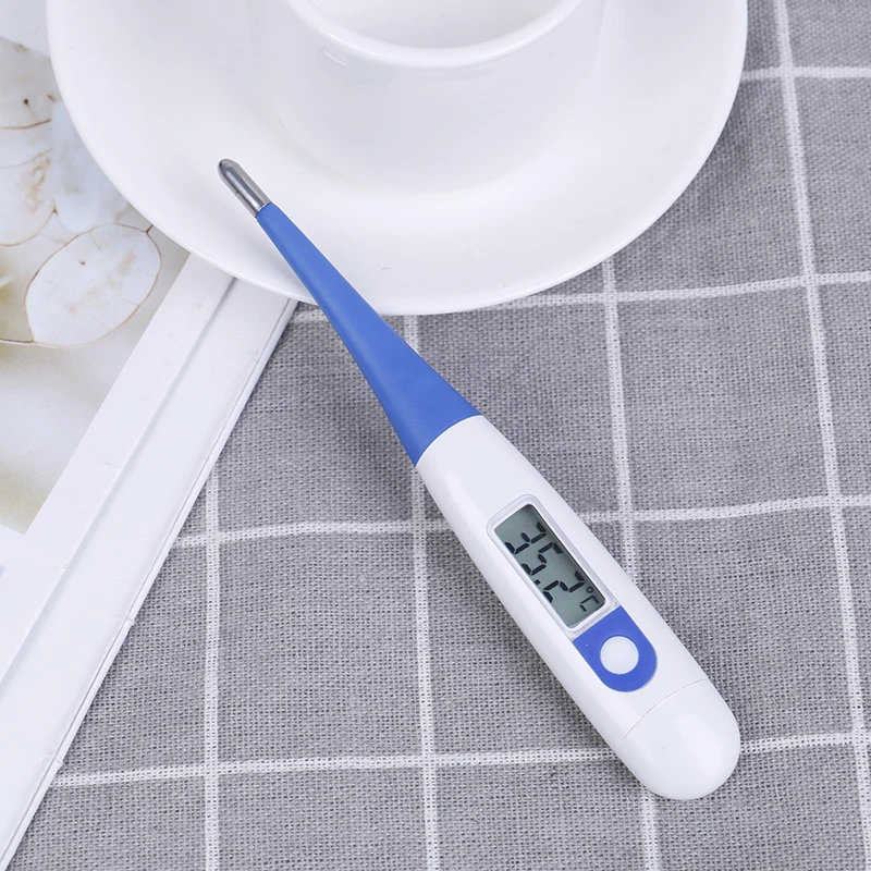 

Electronic LCD Digital Baby Thermometer Soft Adult Children Medical Body Fever Kids Head Temperature Measuring Tools