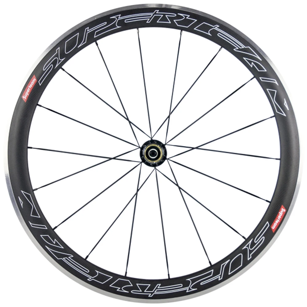 700C Углеродные колеса Superteam дорожный велосипед из углеродного сплава клинчерная 50