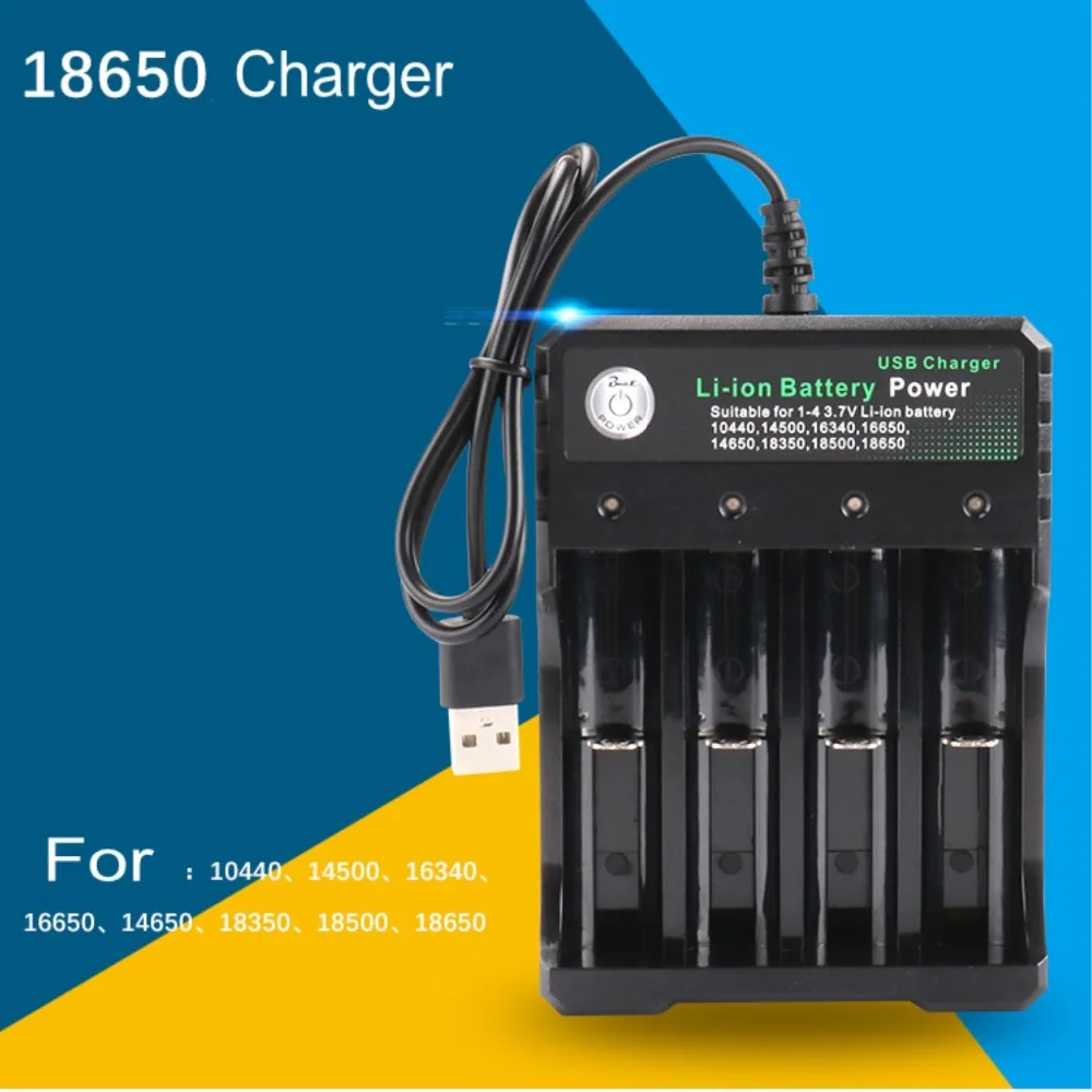 Tinhofire USB 18650 4 слота Интеллектуальный Батарея Зарядное устройство для 10440 14500 16340 16650