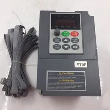Новый универсальный AC VFD 1.5KW 1 фаза 220 В VC/F Управление цифровой преобразователь Преобразователь частоты Выход 400 Гц 7A для прядения машины