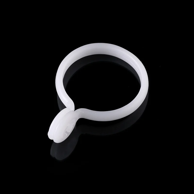 Высококачественное пластиковое каркасное кольцо 35 мм для занавесок, подвесное кольцо для занавесок, каркасное кольцо с петелькой для занавесок