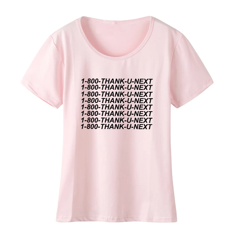 Женская футболка с надписью Thank U Next летняя Ariana Grande Tumblr Instagram без разрывов Left To Cry