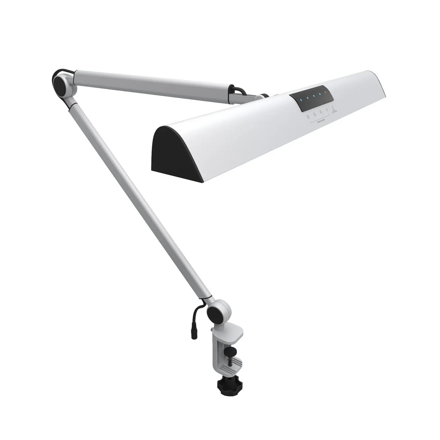  A509 LED Swing Arm Architect Desk Lamp Clamp Touch Table Lamp for Reading Working Silver 2 Lighting - 32822163602