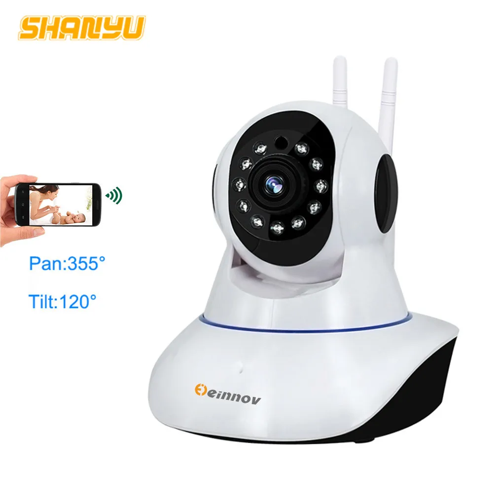 

Einnov Wireless Home Security IP Camera Wifi 360 PT Mini Video Wi-fi Camara Nanny CCTV kit IR Night Baby Monitor P2P APP View
