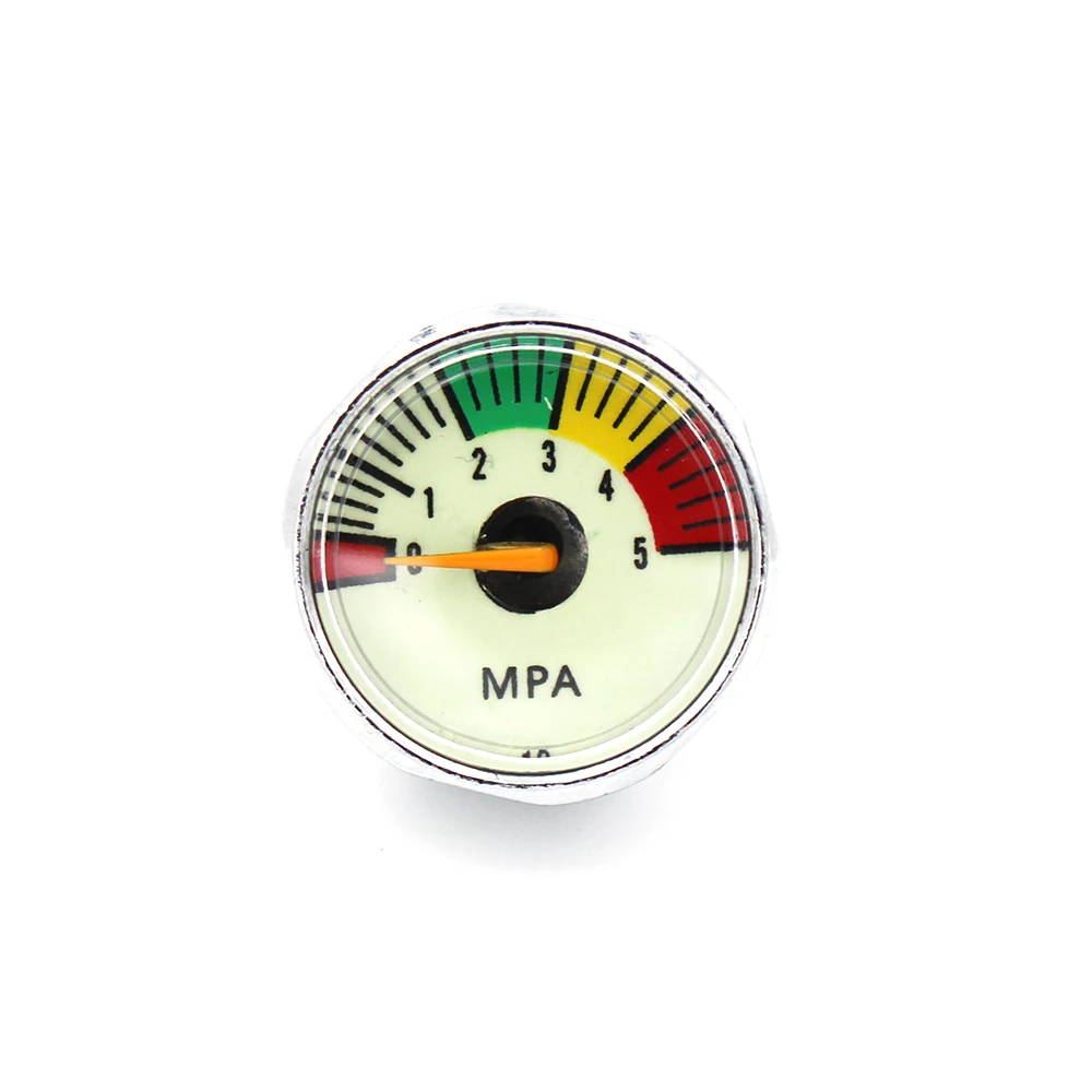 3 шт. = 1 лот PCP Пейнтбол световой Мини Воздушный манометр 10mpa 20mpa 30MPA 1 ''один дюйм M8x1 M10 x1 резьба