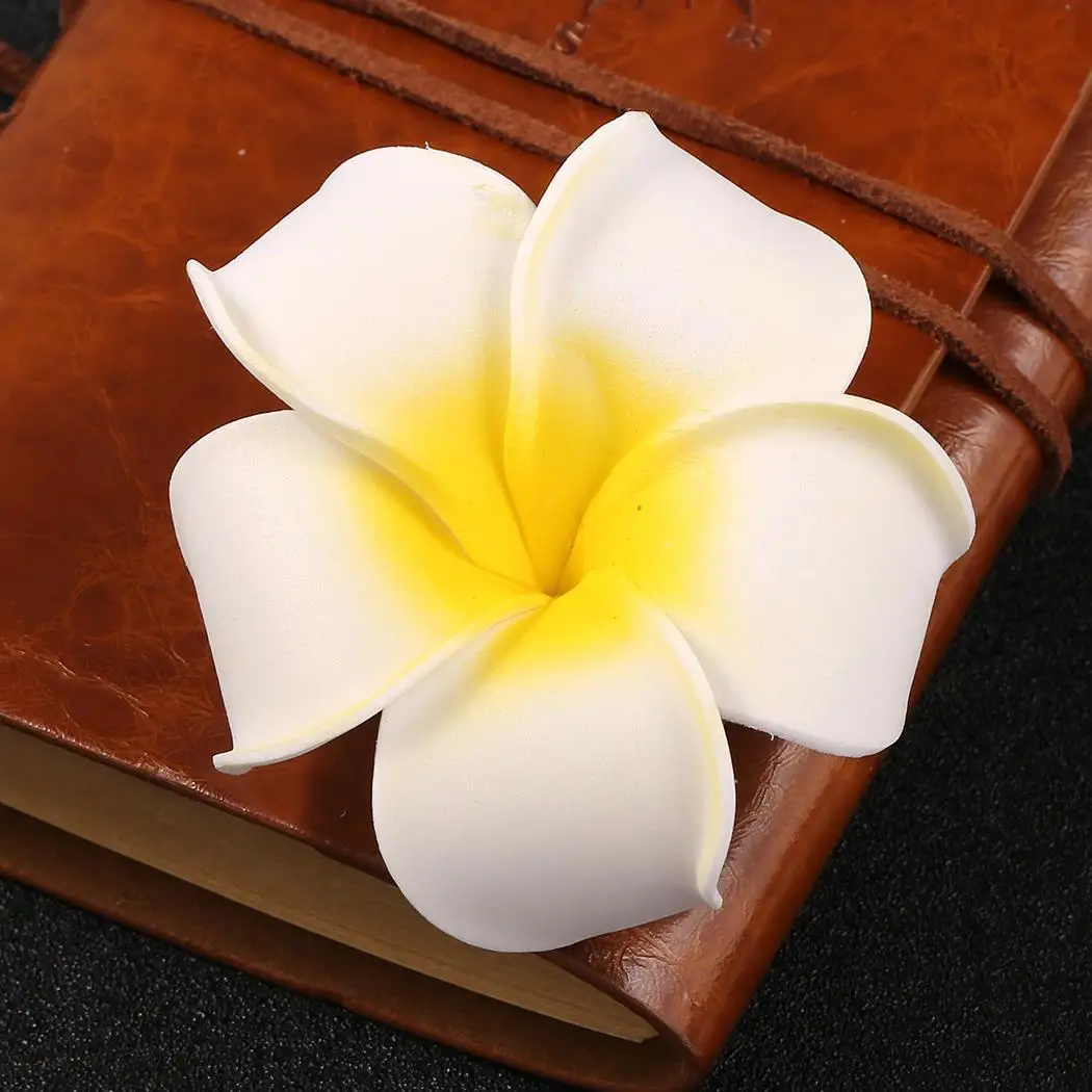 

Women Girls Plumeria Flower Hair Clip Clamps Wedding Bridal Hairpin Hair Styling Casual Street Party Club Outdoor Beach
