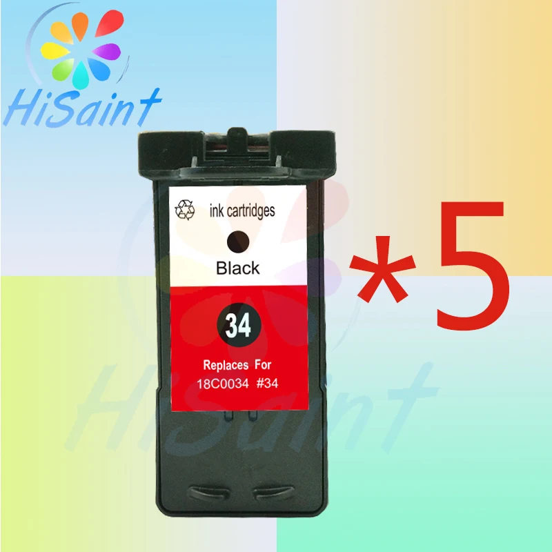 5 black compatible cartridge for Lexmark LM34 35 18C0034 X5470 X7170