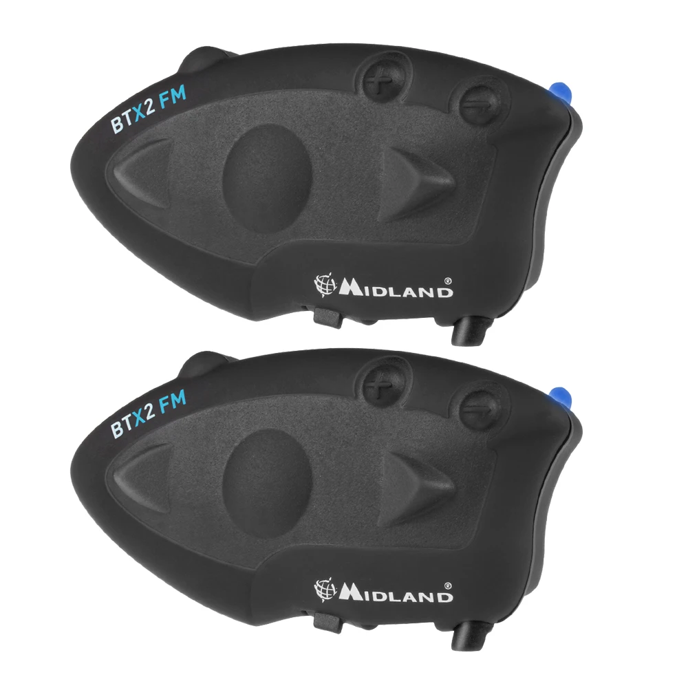 

2 pcs Midland Motocycle Helmet Intercom BTX2 FM 800M Motorbike Bluetooth Headsets BT Moto Intercom Connect At Most 4 People
