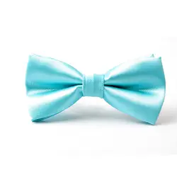 Сплошной цвет бирюзовый синий бабочка-Бабочка галстуки для мужчин pretied галстук 2019