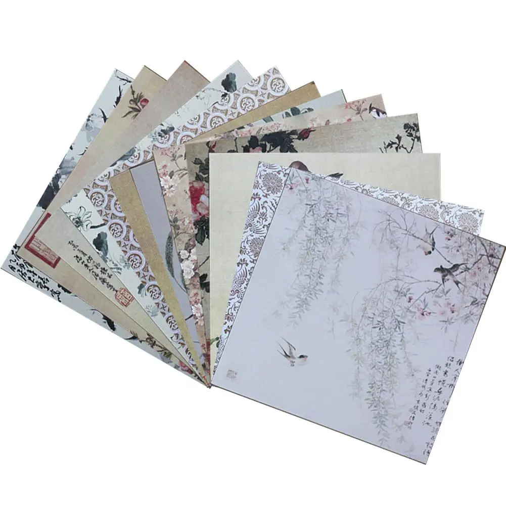

24pcs DIY Album Scrapbook Pads Paper Hand Account Card Making Background Paper 6 Inch Single-Sided Pattern Craft Paper