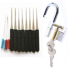 Слесарные инструменты с практическим прозрачным замком, 10 шт сломанный ключ инструменты для удаления