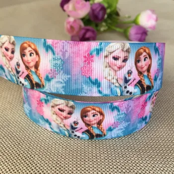 

new arrival 1'' (25mm) princess printed grosgrain ribbons cartoon characters ribbon hair accessories 5yards