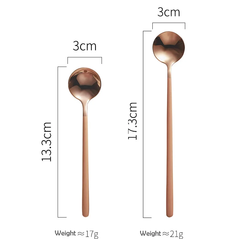 Нержавеющая сталь кофейная ложка с длинной ручкой Золотой набор чайных ложек десертные кофейные ложки кухонная чайная ложка аксессуары