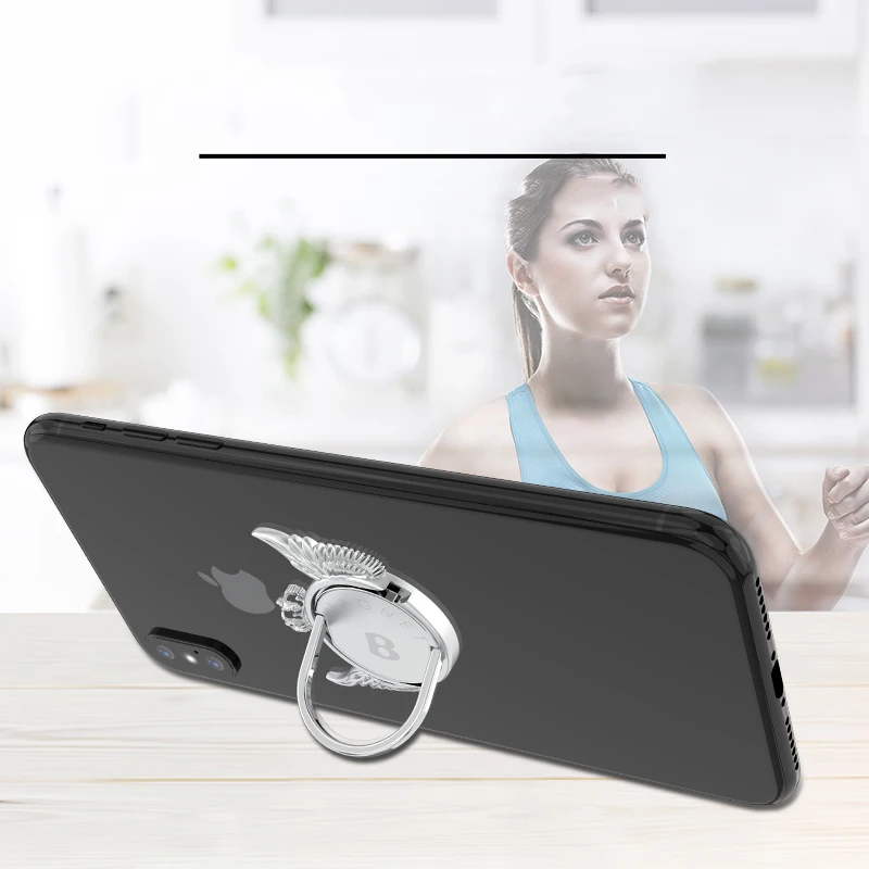 Luxury 360 Degree Metal Finger Ring Holder magnetic Car Mount Holder For iPhone X 8 7 Mobile Phone Tablets Samsung S9 S8  (15)