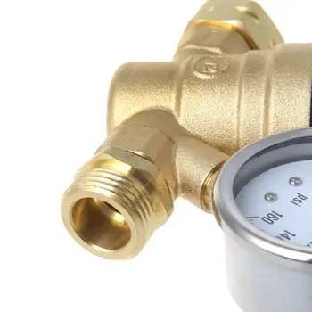

2019 NEW Water Pressure Regulator for RV Camper Brass Lead-Free Adjustable RV Water Pressure Reducer 160PSI