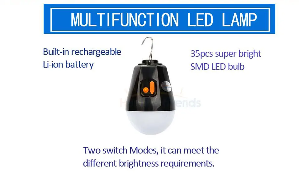 Сверхяркий Кемпинг Фонари 35 светодиодный палатки лампа Rechareable лампа для кемпинга Портативный света для использования вне помещений