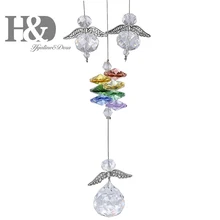 H& D Кристалл ангел-хранитель Suncatcher Висячие радуги чайник с 20 мм мяч призмы для окна