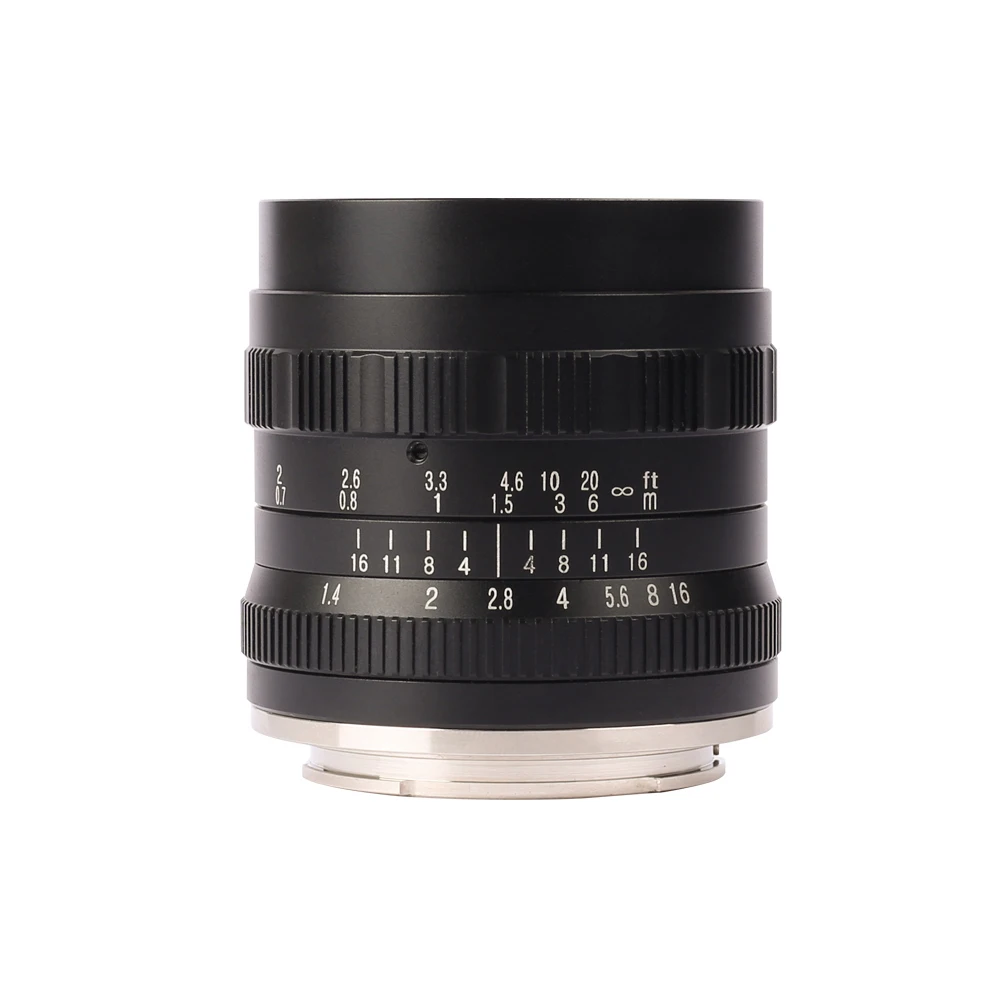 Объектив brighin Star 50 мм F1.4 с большой диафрагмой стандартный Prime ручной фокус