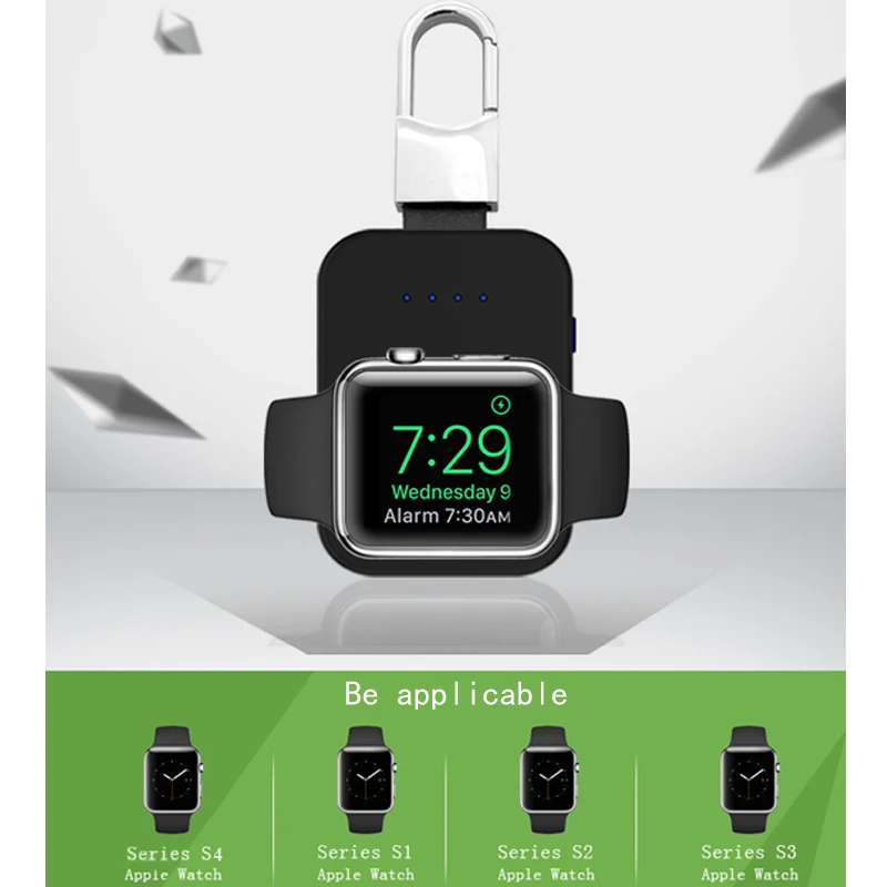 Беспроводное зарядное устройство для Apple Watch 44 мм/42 мм/38 мм/40 мм iWatch 5 4 3 2 1 портативный смарт-часы внешний аккумулятор power bank