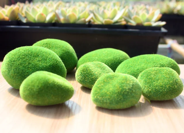 Online Shop Hot Sale Artificial Fake Faux Emulation Moss Fuzzy Stone Gorgeous Stone Ball Garden Decoration Online Shop Hot Sale Artificial Fake Faux Emulation Moss Fuzzy Stone Gorgeous Stone Ball Garden Decoration