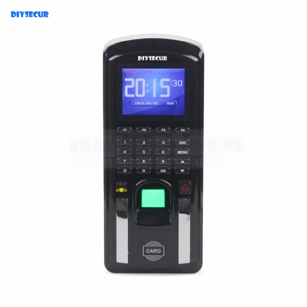 

DIYSECUR Biometric Fingerprint Access Controller And Attendance TCP IP With RFID ID Card Reader + USB MF151