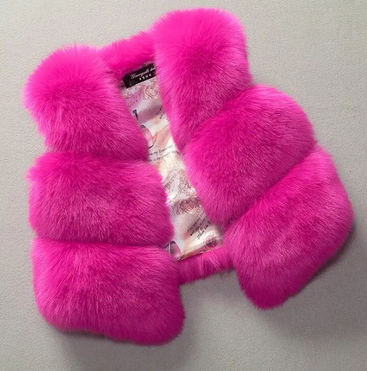 Kids Baby Girl Autumn winter jacket girls coat Waistcoat Thick Coat Warm fur waistcoat baby girl Clothes