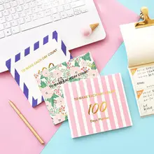 100 дней планировщик Студенческая неделя план записная книжка обратный отсчет сто дней план для обучения канцелярские принадлежности Расписание Книга