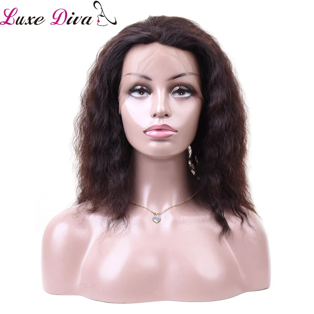 Luxe DIVA 360 Lace Front Human Hair Wigs Black Women 130 Density