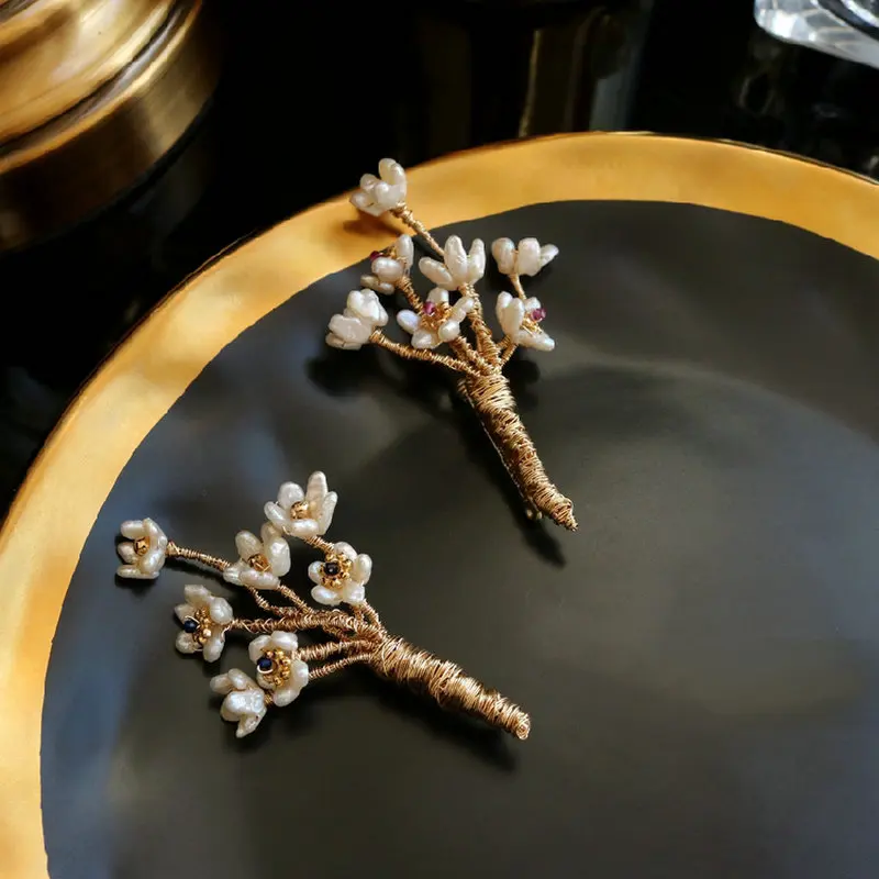 SINZRY дизайн ручной работы натуральный неровный жемчуг цветок брошь булавка креативная брошь для шарфа модные украшения