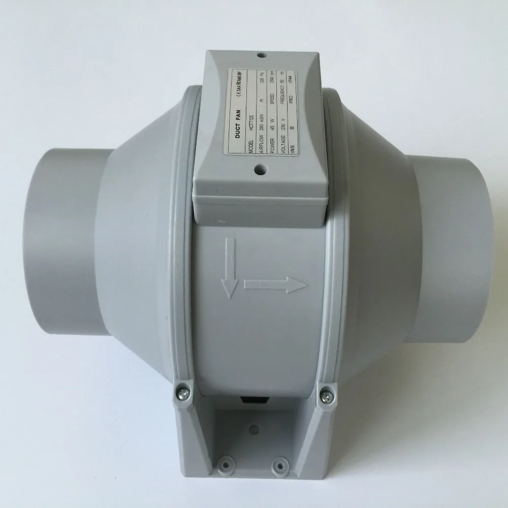 6" Extractor Fan High Efficiency Mixed Flow Ventilation System Exhaust