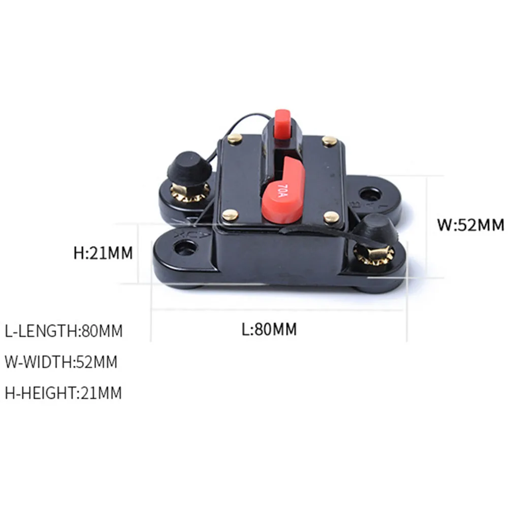 12 V-24 V DC сброс автомата защиты предохранитель инвертора 70A 100A 120A 160A 180A 200A автоматический блок предохранителей