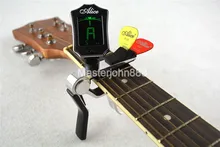 Alice Multifunctional Guitar Tuner Capo Pick Holder For Acoustic Electric Guitar Clamshell Package цена Alice Multifunctional Guitar Tuner Capo Pick Holder For Acoustic Electric Guitar Clamshell Package цены онлайн
