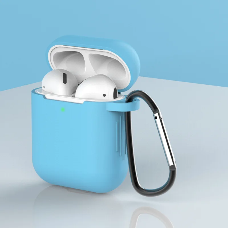 Мягкий силиконовый чехол для наушников для AirPods 1 2, универсальный защитный чехол для Air Pods, аксессуары, держатель ремешка - Цвет: color 13