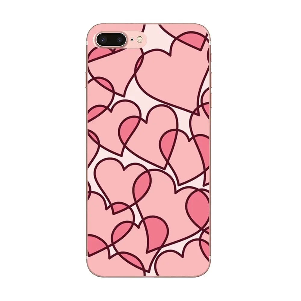 Мягкий чехол для I Love You розовыми сердцами для Galaxy J1 J2 J3 J330 J4 J5 J6 J7 J730 J8 mini Pro