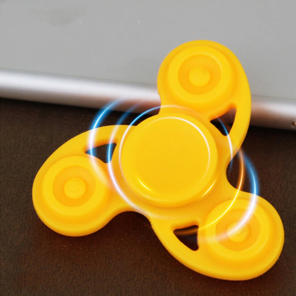 Многоцветная игрушка Спиннер Tri Spinner пластиковый ручной EDC для аутизма и СДВГ