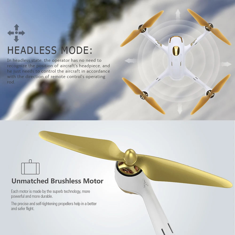 Hubsan H501S Pro X4 5.8G FPV Selfie Drone Brushless RC Drone with Camera 1080P 10 Channel Remote Control GPS RC Quadcopter (13)