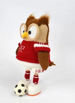 

crochet toys amigurumi rattles doll owl sport model number SBY0054