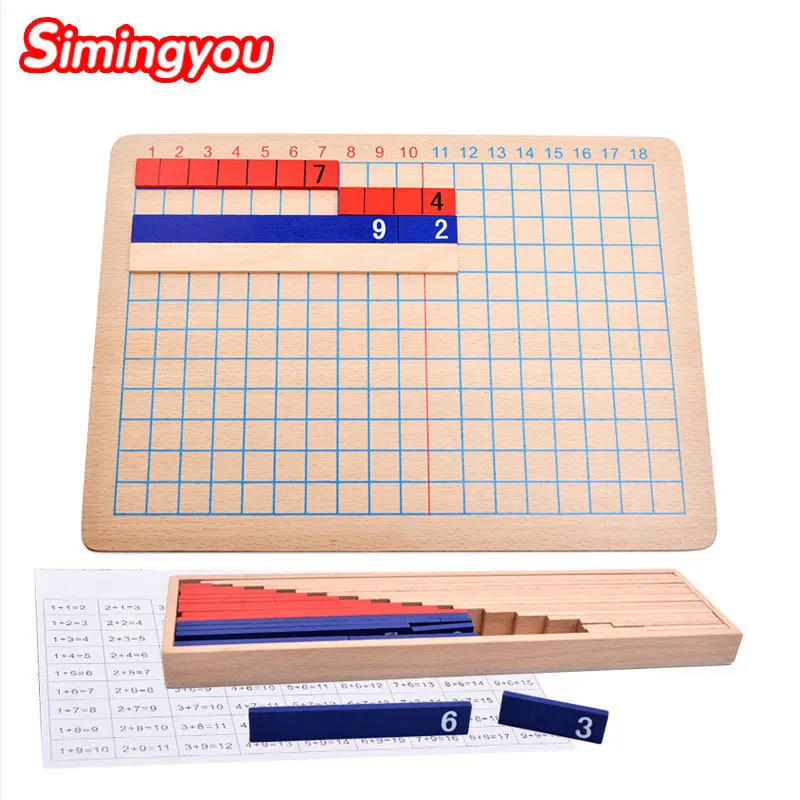 

Simingyou Montessori Baby Addition And Subtraction Multiplication And Division Board Logic Game C20-Q-18 Drop Shipping