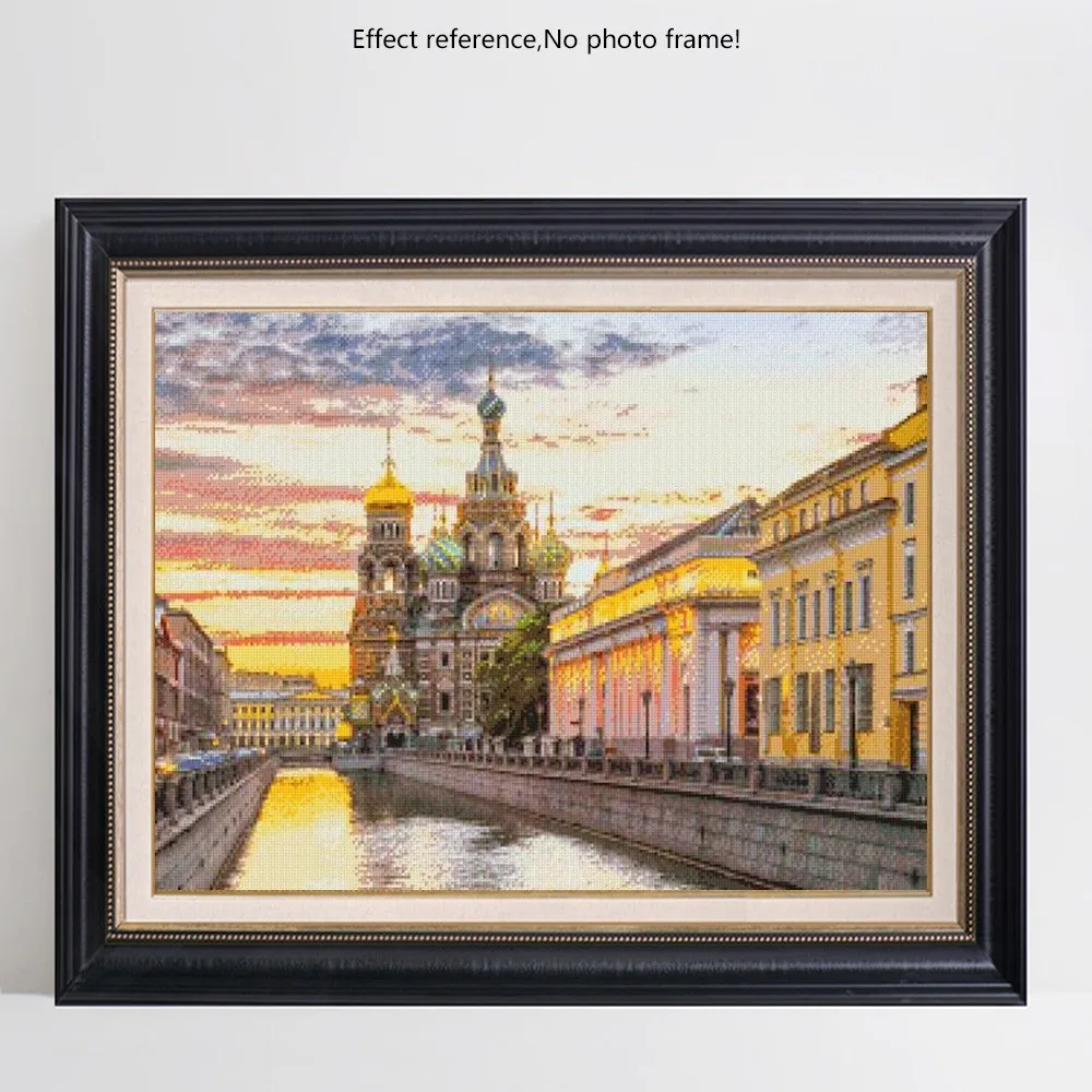 EverShine Diamond Mosaic Scenery Picture Of Rhinestone Diamond Painting St. Petersburg Paintings Cross Stitch Diamond Embroidery