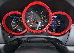3 цвета автомобиля Приборная панель украшение кольцо наклейка автомобиль-Стайлинг для Porsche Macan 911 Cayenne Panamera Boxster аксессуары