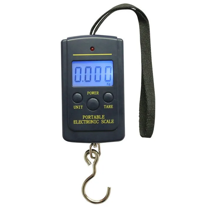 

Multi Electronic Digital Scale Portable Hand Hanging Hook Pocket Scale BACKLIGHT Fishing Luggage-black Fishing Tools Kg Lb OZ