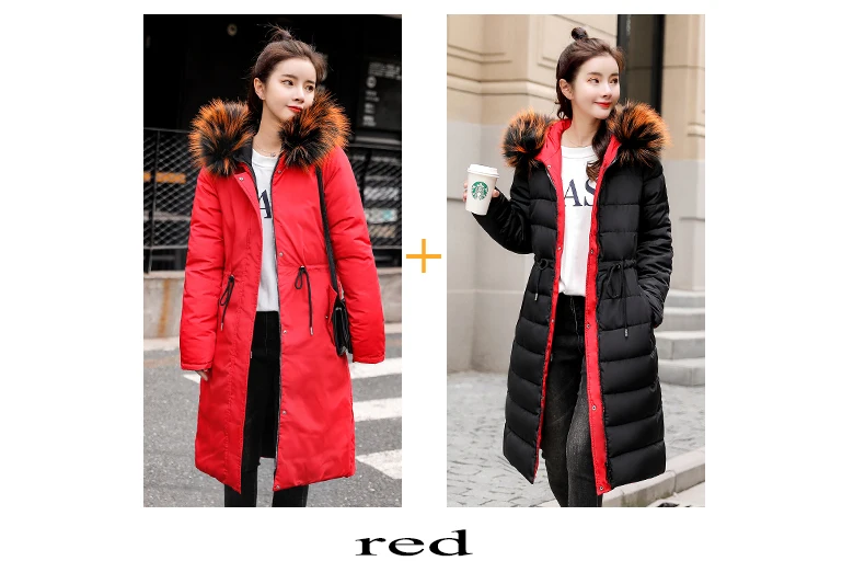 YTNMYOP одежда с обеих сторон зимняя женская одежда модные длинные парки женские большие размеры XS-3XL стеганая куртка пальто с капюшоном