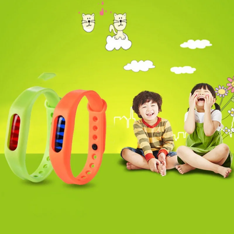 Многоцветный москитный Репеллент для детей мода лето ребенок против комаров и вредителей браслет с репеллентом браслет