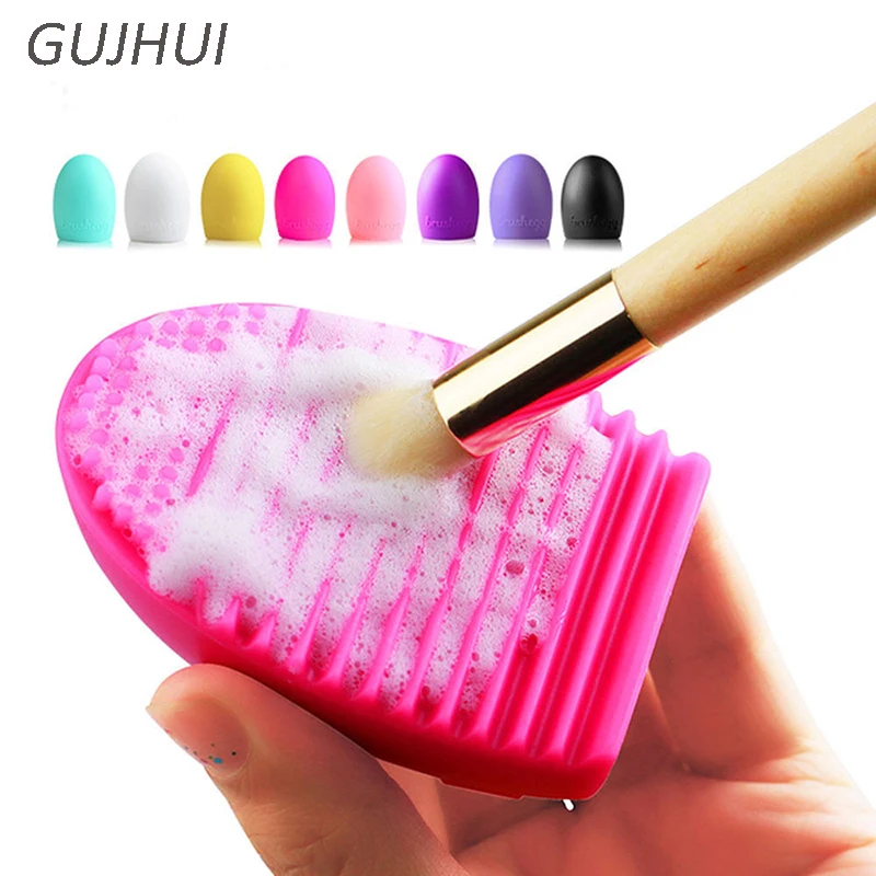 Buy 1PC Silicone Makeup Brush Cleaner Tool Egg