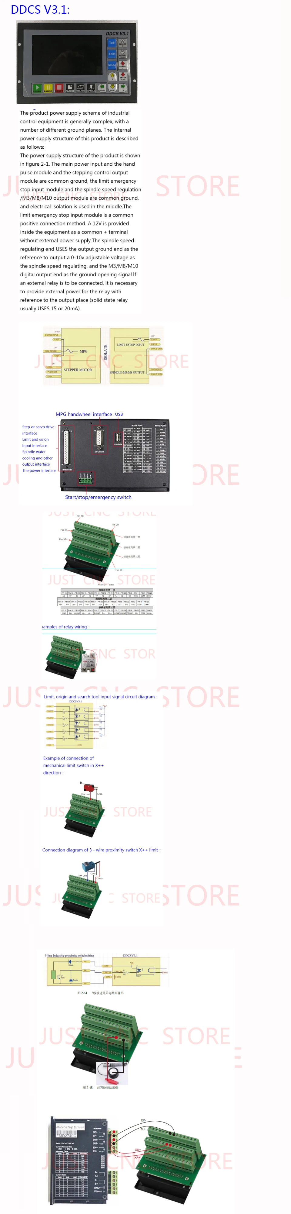 CNC mach3 USB 4 оси комплект, 4 шт. M542C Драйвер+ DDCS V3.1 контроллер+ блок питания