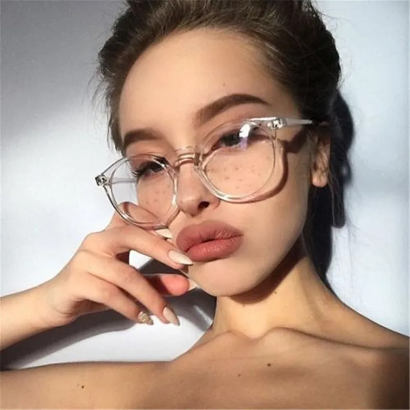 

Fashion Transparent round glasses clear frame Women Spectacle myopia glasses Men EyeGlasses Frame nerd optical frames clear lens