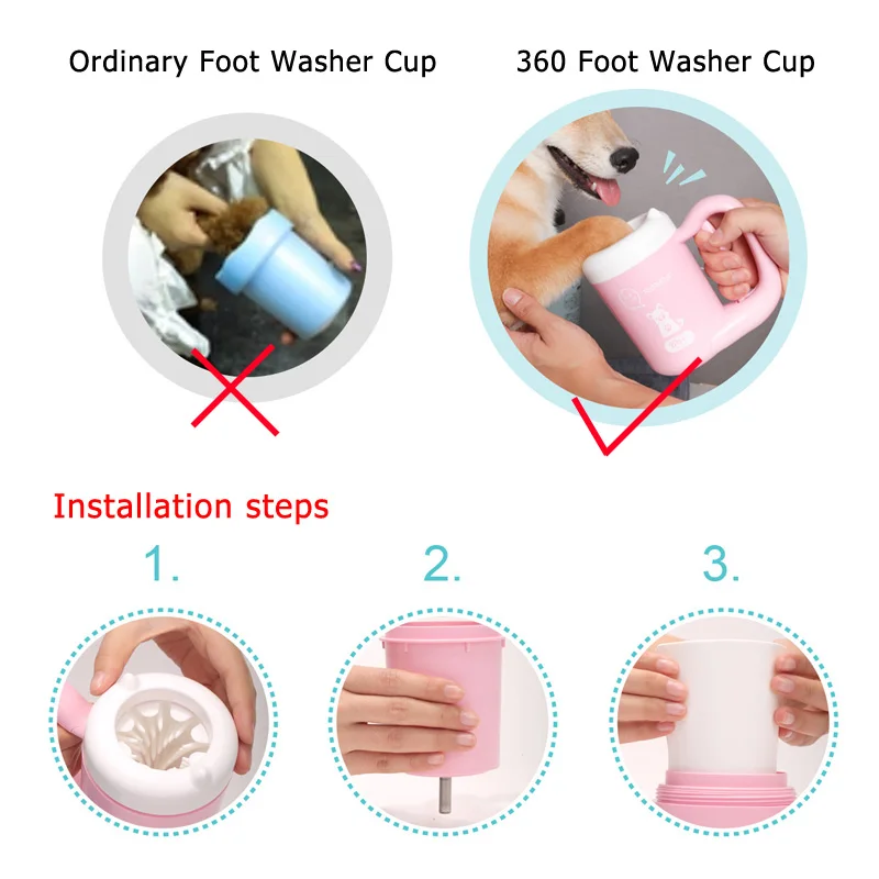 6.Pet Cat Dog Foot Clean Cup Cleaning Tool Silicone Washing Brush Paw Washer French Bulldog Pug Supplies Pet Accessories For Dogs (25)