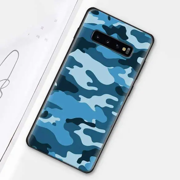 Камуфляжный военный армейский Черный силиконовый чехол для samsung Galaxy S10e S10 S8 S9 Plus S7 A40 A50 A70 Note 8 9 мягкий чехол - Цвет: 003